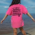 Weird Teachers Build Character School Pun Women's Comfort Colors T-Shirt Back Print Crunchberry