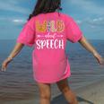 Wild About Speech SLP Leopard Teacher Back To School Kids Women's Comfort Colors T-Shirt Back Print Crunchberry Wild About Speech SLP Leopard Teacher Back To School Kids Women's Comfort Colors T-Shirt Back Print Crunchberry