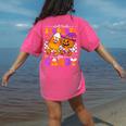 Will Trade Students For Candy Teacher Halloween Women's Comfort Colors T-Shirt Back Print Crunchberry
