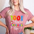 100 Days Of Living That 2nd Grade Life Boy Girl Teacher Women's Heather T-Shirt Heather Mauve 100 Days Of Living That 2nd Grade Life Boy Girl Teacher Women's Heather T-Shirt Heather Mauve