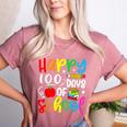 100th Day Of School Teachers Kids Girls Child Happy 100 Days Women's Heather T-Shirt Heather Mauve