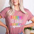 1st Grade Squad Back To School First Grade Teacher Boy Girl Women's Heather T-Shirt Heather Mauve