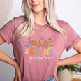 2nd Second Grade Teacher Wildflower Back To School Floral Women's Heather T-Shirt Heather Mauve 2nd Second Grade Teacher Wildflower Back To School Floral Women's Heather T-Shirt Heather Mauve