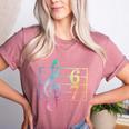 67 Music Meme Slang Six Seven Music Teacher Musician Women's Heather T-Shirt Heather Mauve