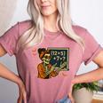 67 Teacher Halloween Skeleton Six Seven Meme Math Women's Heather T-Shirt Heather Mauve