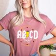ABCD The Teacher Tour Last Day Of School Rockin' Teacher Women's Heather T-Shirt Heather Mauve ABCD The Teacher Tour Last Day Of School Rockin' Teacher Women's Heather T-Shirt Heather Mauve
