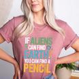 If Aliens Can Find Earth You Can Find a Pencil Teacher Women's Heather T-Shirt Heather Mauve