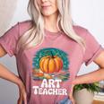 Art Teacher Pumpkin Painting Halloween Costume Women's Heather T-Shirt Heather Mauve Art Teacher Pumpkin Painting Halloween Costume Women's Heather T-Shirt Heather Mauve