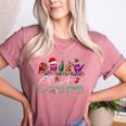 ASL Christmas Buffalo Plaid Teacher American Sign Language Women's Heather T-Shirt Heather Mauve ASL Christmas Buffalo Plaid Teacher American Sign Language Women's Heather T-Shirt Heather Mauve