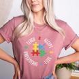 Autism Awareness Teacher Shirt Teach Accept Understand Love Women's Heather T-Shirt Heather Mauve