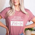 Avoid Negativity Math Teacher Women's Heather T-Shirt Heather Mauve Avoid Negativity Math Teacher Women's Heather T-Shirt Heather Mauve