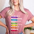 Back To School Teacher We Are Like A Box Of Crayons Women's Heather T-Shirt Heather Mauve Back To School Teacher We Are Like A Box Of Crayons Women's Heather T-Shirt Heather Mauve