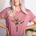 Ballet Dancer Gingerbread Christmas Dance Teacher Girl Women Women's Heather T-Shirt Heather Mauve