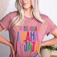 I Am Bilingual I Haha And Jaja Latina Latino Spanish Teacher Women's Heather T-Shirt Heather Mauve