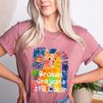 Broken Crayons Still Color Cat Teacher Women's Heather T-Shirt Heather Mauve