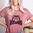 Bulldogs Teacher Student School Sports Fan Team Spirit Women's Heather T-Shirt Heather Mauve