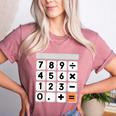 Calculator Easy Halloween Costume For Math Teacher Women's Heather T-Shirt Heather Mauve Calculator Easy Halloween Costume For Math Teacher Women's Heather T-Shirt Heather Mauve