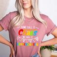 Some Call It Chaos We Call It Kindergarten Teacher Women's Heather T-Shirt Heather Mauve Some Call It Chaos We Call It Kindergarten Teacher Women's Heather T-Shirt Heather Mauve