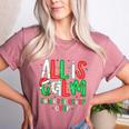 All Calm Said No Teacher Teacher Christmas Lights Women's Heather T-Shirt Heather Mauve
