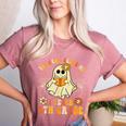 You Can't Scare Me I Teach 6th Grade Halloween Teacher Ghost Women's Heather T-Shirt Heather Mauve You Can't Scare Me I Teach 6th Grade Halloween Teacher Ghost Women's Heather T-Shirt Heather Mauve