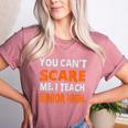 You Can't Scare Me I Teach Junior High Teacher Shirt For Men Women Women's Heather T-Shirt Heather Mauve You Can't Scare Me I Teach Junior High Teacher Shirt For Men Women Women's Heather T-Shirt Heather Mauve
