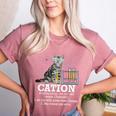 Cation Chemistry Humor Science Teacher Cat Pun Women's Heather T-Shirt Heather Mauve Cation Chemistry Humor Science Teacher Cat Pun Women's Heather T-Shirt Heather Mauve