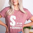 Christian Teacher S Is For Sunday School Essentials Women's Heather T-Shirt Heather Mauve Christian Teacher S Is For Sunday School Essentials Women's Heather T-Shirt Heather Mauve