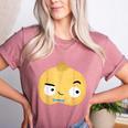 The Cool Bean Good Egg Teacher Halloween Costume Food Group Women's Heather T-Shirt Heather Mauve