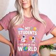 Cute School Teacher My Students Are Out Of This World Space Women's Heather T-Shirt Heather Mauve Cute School Teacher My Students Are Out Of This World Space Women's Heather T-Shirt Heather Mauve