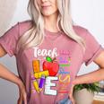 Cute Teach Love And Inspire Men Women Teacher Women's Heather T-Shirt Heather Mauve Cute Teach Love And Inspire Men Women Teacher Women's Heather T-Shirt Heather Mauve