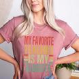 Dad My Favorite Teacher Is My Daughter Proud Daddy Women's Heather T-Shirt Heather Mauve Dad My Favorite Teacher Is My Daughter Proud Daddy Women's Heather T-Shirt Heather Mauve