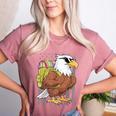 Eagle First Day Of School Teacher Back To School Eagle Women's Heather T-Shirt Heather Mauve Eagle First Day Of School Teacher Back To School Eagle Women's Heather T-Shirt Heather Mauve
