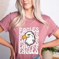 Eagles School Sports Fan Team Spirit Teacher Parent Student Women's Heather T-Shirt Heather Mauve
