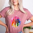 Earth Without Art Is Just Eh Painting Artist Pun Art Teacher Women's Heather T-Shirt Heather Mauve Earth Without Art Is Just Eh Painting Artist Pun Art Teacher Women's Heather T-Shirt Heather Mauve
