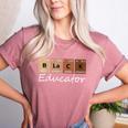 Educator Science Teacher Melanin Educator Science Women's Heather T-Shirt Heather Mauve