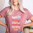 English Teacher Women's Heather T-Shirt Heather Mauve