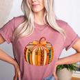 Fall Book Halloween Costume Autumn Pumpkin Teacher Kids Women's Heather T-Shirt Heather Mauve