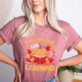 Fall In Love With Learning Pumpkin Thanksgiving Teacher Fall Women's Heather T-Shirt Heather Mauve Fall In Love With Learning Pumpkin Thanksgiving Teacher Fall Women's Heather T-Shirt Heather Mauve