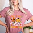Fall In Love With Learning Fall Teacher Thanksgiving Retro Women's Heather T-Shirt Heather Mauve