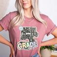 First Day Of Fifth Grade Composition Notebook Teacher Women's Heather T-Shirt Heather Mauve