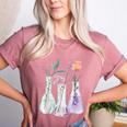 Flowers Test Tube Chemistry Student Science Teacher Women Women's Heather T-Shirt Heather Mauve Flowers Test Tube Chemistry Student Science Teacher Women Women's Heather T-Shirt Heather Mauve