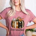 Fun Fall Book Lover Cute Teacher Student Halloween Women's Heather T-Shirt Heather Mauve Fun Fall Book Lover Cute Teacher Student Halloween Women's Heather T-Shirt Heather Mauve