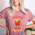 Fun Teacher Happy Fri Yay French Fries Friday Lovers Women's Heather T-Shirt Heather Mauve