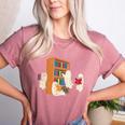 Ghosts Reading Books Teacher Halloween Librarian Boooks Women's Heather T-Shirt Heather Mauve Ghosts Reading Books Teacher Halloween Librarian Boooks Women's Heather T-Shirt Heather Mauve