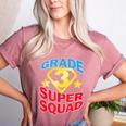 Grade 3 Super Squad Superhero Teacher Team Men Women Girls Kids Women's Heather T-Shirt Heather Mauve Grade 3 Super Squad Superhero Teacher Team Men Women Girls Kids Women's Heather T-Shirt Heather Mauve