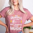 Some Grandpas Play Bingo Real Grandpas Teach Music Teacher Women's Heather T-Shirt Heather Mauve