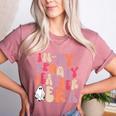 Groovy In My Spooky Teacher Era Halloween Party Boo Women's Heather T-Shirt Heather Mauve