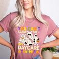 Halloween You Can't Scare Me I'm a Daycare Teacher Ghost Women's Heather T-Shirt Heather Mauve