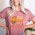Halloween You Can't Scare Toddler Teacher For Men Women Women's Heather T-Shirt Heather Mauve Halloween You Can't Scare Toddler Teacher For Men Women Women's Heather T-Shirt Heather Mauve