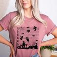 Halloween Music Note Clefs Spooky Ghost For Music Teacher Women's Heather T-Shirt Heather Mauve Halloween Music Note Clefs Spooky Ghost For Music Teacher Women's Heather T-Shirt Heather Mauve